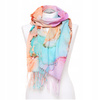 Szal Damski Duży z Frędzlami Gładki Kolorowy Modny Wiosenny Szalik MORAJ