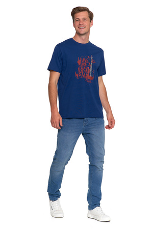 T-SHIRT MĘSKI KOSZULKA Z KRÓTKIM RĘKAWEM MODNA BLUZKA STYLOWA MORAJ
