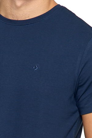 T-SHIRT MĘSKI PREMIUM Koszulka Gładka Bluzka z delikatnym haftem MORAJ 