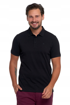 Elegancka Polówka Polo Męskie Koszulka T-Shirt z Krótkim Rękawem MORAJ 