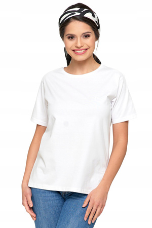 T-Shirt Damski Bawełna PREMIUM Luźna Koszulka Wygodna Gładka MORAJ 