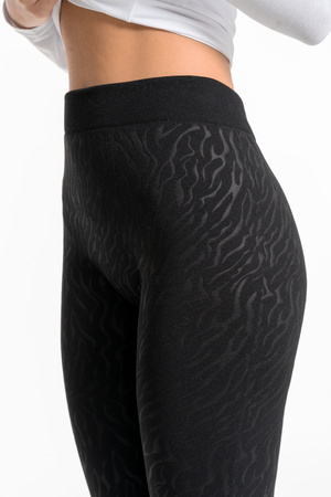 LEGGINSY DAMSKIE OCIEPLANE GETRY Z WYSOKIM STANEM SZEROKI PAS MORAJ