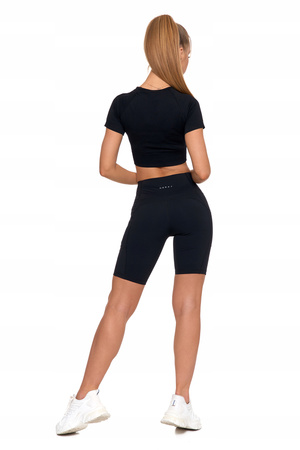 Legginsy Kolarki Szorty Damskie Sportowe Wysoki Stan z Kieszeniami MORAJ 