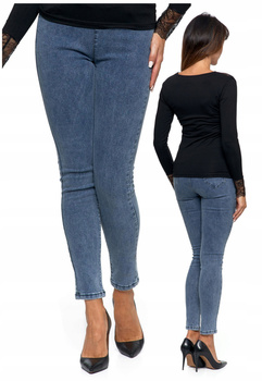 Jeansy Spodnie Damskie z wysokim stanem MORAJ