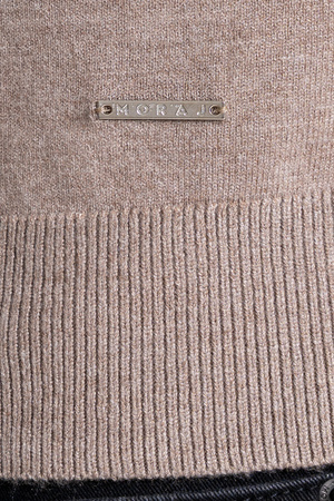 ELEGANCKI SWETER MĘSKI PÓŁGOLF KLASYCZNY GŁADKI MODNY DOPASOWANY MORAJ