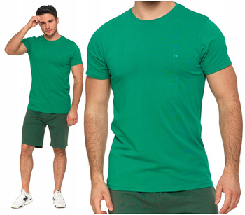 T-SHIRT PREMIUM MĘSKI Koszulka Gładka Bluzka z Haftem Logo MORAJ