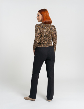 PROSTE SPODNIE DAMSKIE WIĄZANE ELASTYCZNE WYGODNE MODNE MORAJ