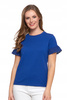 Elegancka Bluzka Damska Motylkowe Rękawy z Koronką Koszulka T-Shirt MORAJ 