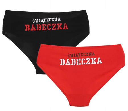 Świąteczne Figi Majtki Damskie PREZENT Moraj 