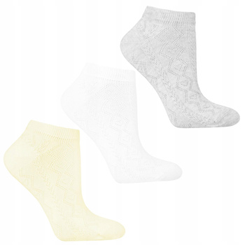 Skarpetki Stopki Damskie MORAJ Kolorowe Delikatny Wzór 3-PAK MORAJ