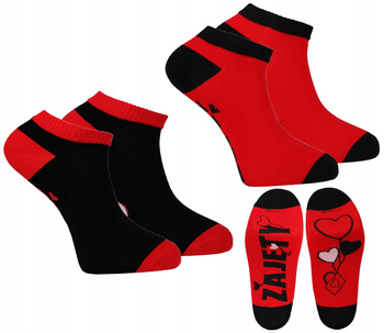 Skarpetki Męskie Stopki Napis Zajęty Walentynki Prezent MORAJ 2-pary