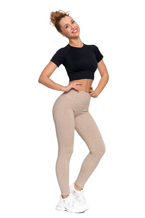 LEGGINSY DAMSKIE OCIEPLANE GETRY Z WYSOKIM STANEM I SZEROKI PAS MORAJ