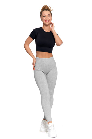 LEGGINSY DAMSKIE OCIEPLANE GETRY Z WYSOKIM STANEM I SZEROKI PAS MORAJ