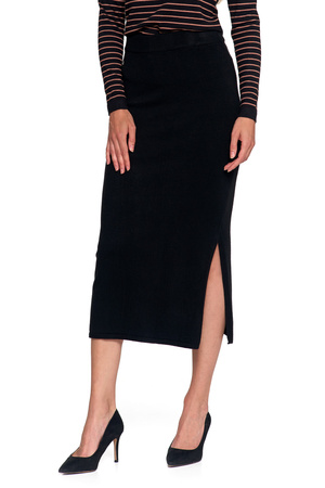 Zestaw SWETER BOMBERKA ROZPINANY OŁÓWKOWA SPÓDNICA Z ROZCIĘCIEM MORAJ