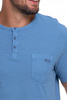 T-Shirt Męski Elegancki Koszulka z Guzikami Bluzka Krótki Rękaw MORAJ 