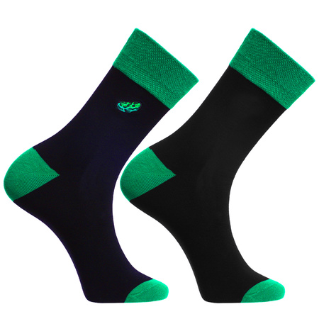 SKARPETY MĘSKIE WYSOKIE MORAJ SKARPETKI W KORNISZONY OGÓRKI 3-PAR