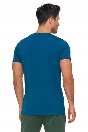 T-SHIRT PREMIUM MĘSKI Koszulka Gładka Bluzka z Haftem Logo MORAJ