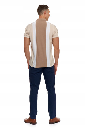 Elegancki T-Shirt Koszulka Polo Polówka z Krótkim Rękawem Modna MORAJ 