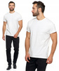 T-SHIRT PREMIUM MĘSKI Koszulka Gładka Bluzka Haft Logo Bawełna MORAJ 