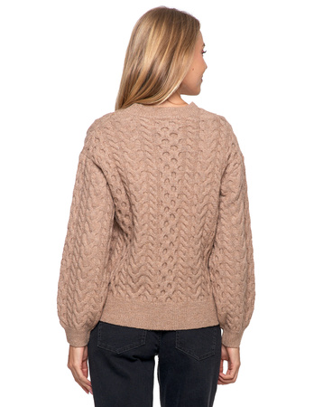 KARDIGAN DAMSKI CIEPŁY SWTER ROZPINANY ELEGANCKI MODNY WZÓR MORAJ