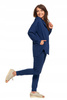 Elegancka BLUZA DAMSKA Oversize z Kapturem Stylowa Dekolt Serek MORAJ