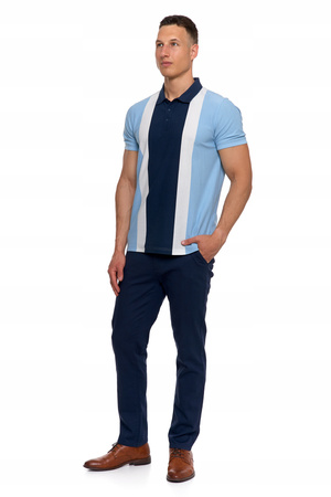 Elegancki T-Shirt Koszulka Polo Polówka z Krótkim Rękawem Modna MORAJ 
