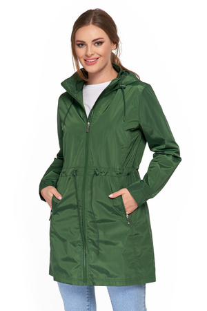 KURTKA DAMSKA PRZEJŚCIOWA Z KAPTUREM PARKA ELEGANCKI PŁASZCZ MORAJ
