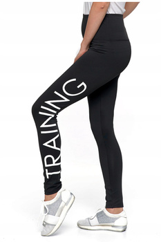 MORAJ Sportowe Legginsy z Wysokim Stanem