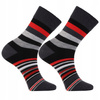 Wysokie Skarpety w Kolorowe Paski Skarpetki Garniturowe 3-PAK MORAJ