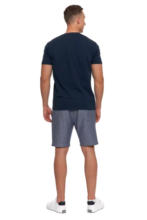 T-SHIRT MĘSKI MORAJ KOSZULKA KRÓTKI RĘKAW PROSTA ROZPINANY DEKOLT MODNA