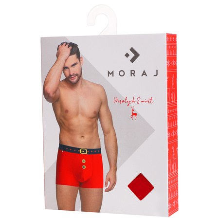 ŚWIĄTECZNE BOKSERKI MĘSKIE MAJTKI PREZENT NA ŚWIĘTA MIKOŁAJKI 2-PAK MORAJ