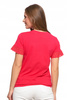 Bluzka Damska Motylkowe Rękawy z Koronką Elegancka Koszulka T-Shirt MORAJ 