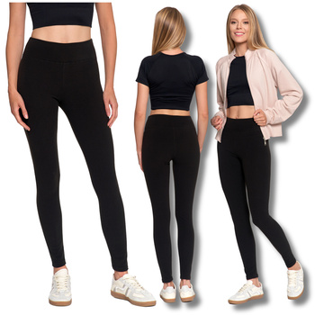 LEGGINSY DAMSKIE PRĄŻKOWANE GETRY Z WYSOKIM STANEM I SZEROKI PAS MORAJ