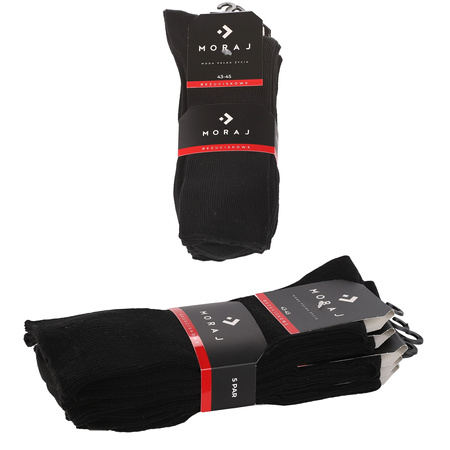 WYSOKIE SKARPETY GARNITUROWE MĘSKIE DŁUGIE SKARPETKI MORAJ 5-PAK