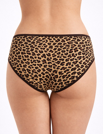 FIGI DAMSKIE KLASYCZNE ZWIERZĘCY WZÓR GŁADKIE MAJTKI MORAJ 4-PAK