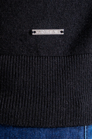 ELEGANCKI SWETER MĘSKI PÓŁGOLF KLASYCZNY GŁADKI MODNY DOPASOWANY MORAJ