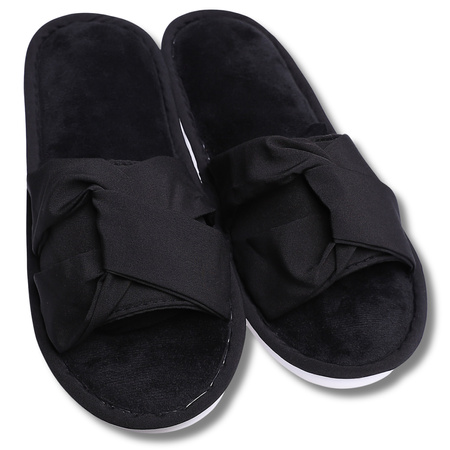 KAPCIE DAMSKIE KLAPKI DOMOWE KLASYCZNE PAPCIE BAMBOSZE MORAJ