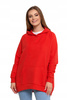 LUŹNA BLUZA DAMSKA DRESOWA OVERSIZE PRZEZ GŁOWĘ Z KAPTUREM MORAJ