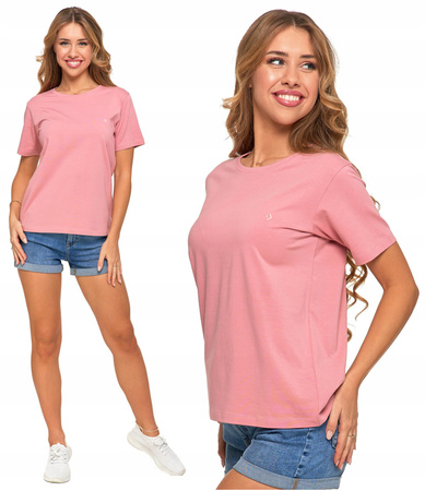 Koszulka Damska T-SHIRT PREMIUM Bawełniany Okrągły Dekolt MORAJ 