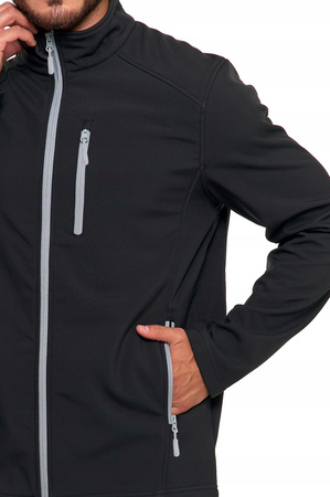 Kurtka SOFTSHELL Męska Przejściowa Wiatroszczelna bez kaptura MORAJ