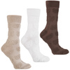 CIEPŁE SKARPETKI DAMSKIE MORAJ DŁUGIE SKARPETY TŁOCZONE MISIE 3-PAR