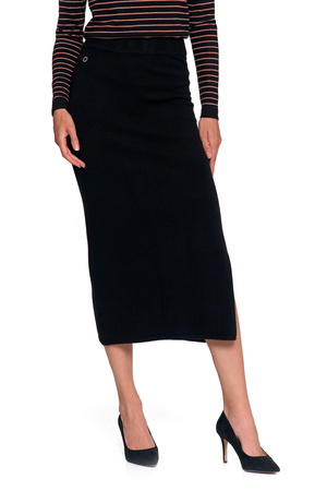 Zestaw SWETER BOMBERKA ROZPINANY OŁÓWKOWA SPÓDNICA Z ROZCIĘCIEM MORAJ