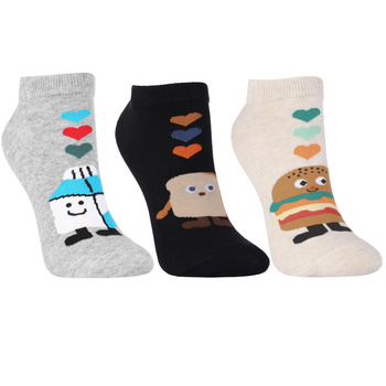 Stopki Damskie Skarpetki do Kostki DLA NIEJ Kolorowe MORAJ 3-pary