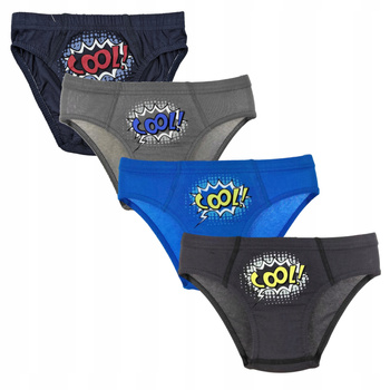 MORAJ Majtki Slipy Chłopięce Kolorowe 4szt.