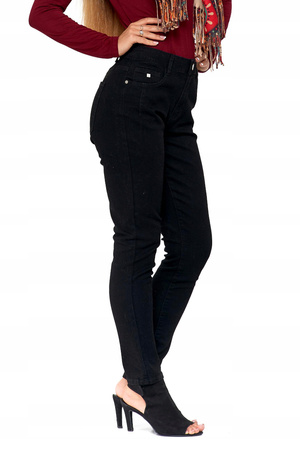 Spodnie Damskie Jeansowe mom fit Pasek MORAJ