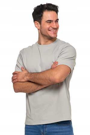 T-SHIRT MĘSKI GŁADKI Koszulka PREMIUM Oversize Bluzka Bez Wzoru MORAJ 