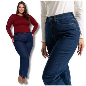 JEANSOWE SPODNIE DAMSKIE JEANSY Z PROSTĄ NOGAWKĄ MODNE KLASYCZNE MORAJ