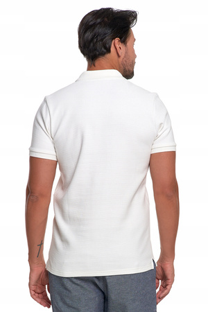 Elegancki T-Shirt Koszulka Polo Polówka Na Zamek Krótki Rękaw MORAJ 