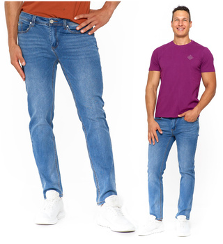 Spodnie Jeansowe Męskie Klasyczne