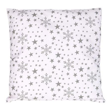 ŚWIĄTECZNA POSZEWKA NA BOŻE NARODZENIE BIAŁA NA PREZENT 45X45 CM MORAJ